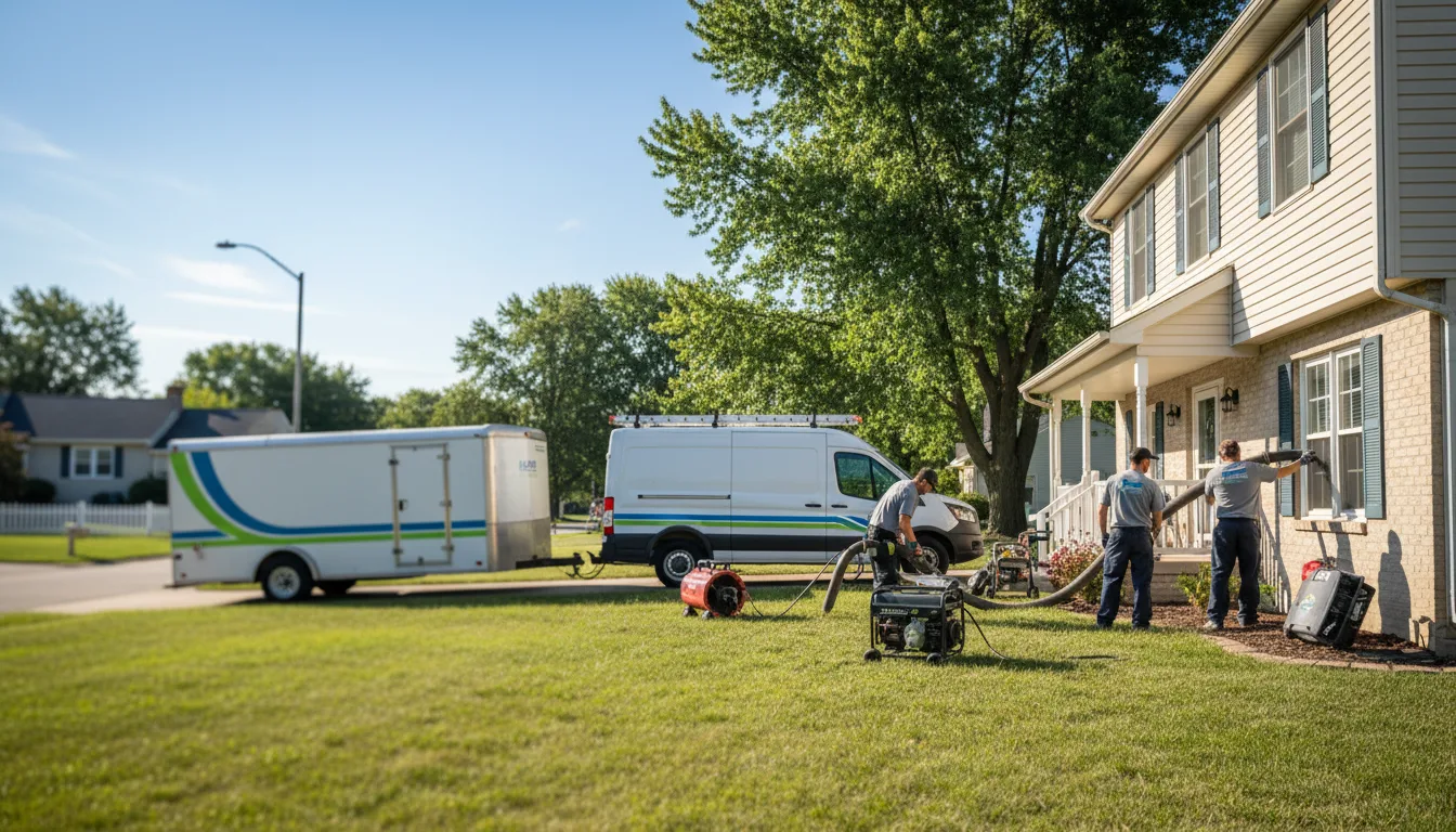 Flooded Basement Restoration And Cleanup With Repair in Madison, IL near me